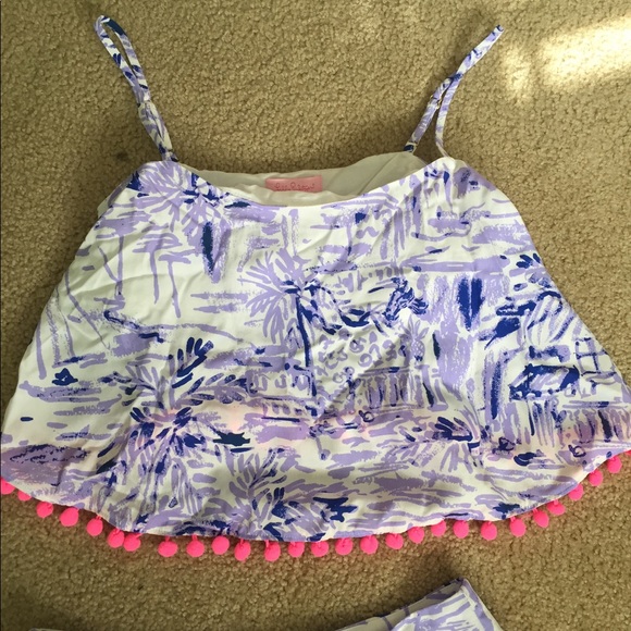 Authentic lilly Pulitzer Frannie two piece set - Picture 3 of 6